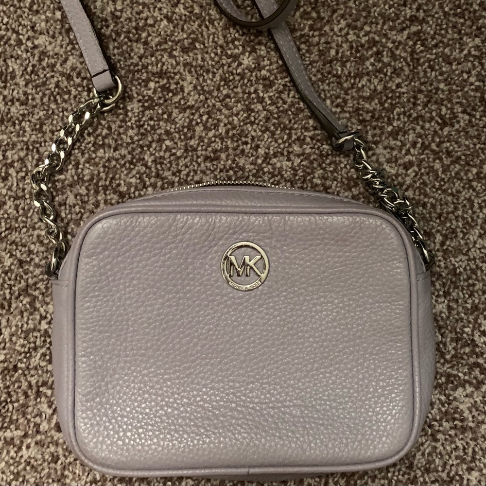 Lavender Michael Kors crossover purse